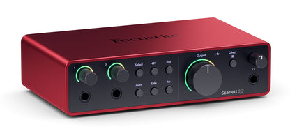 Focusrite Scarlett 2i2 Studio 4th Gen Recording Interface+Headphones+Mic+Boom