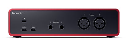 Focusrite Scarlett 2i2 Studio 4th Gen Recording Interface+Headphones+Mic+Boom