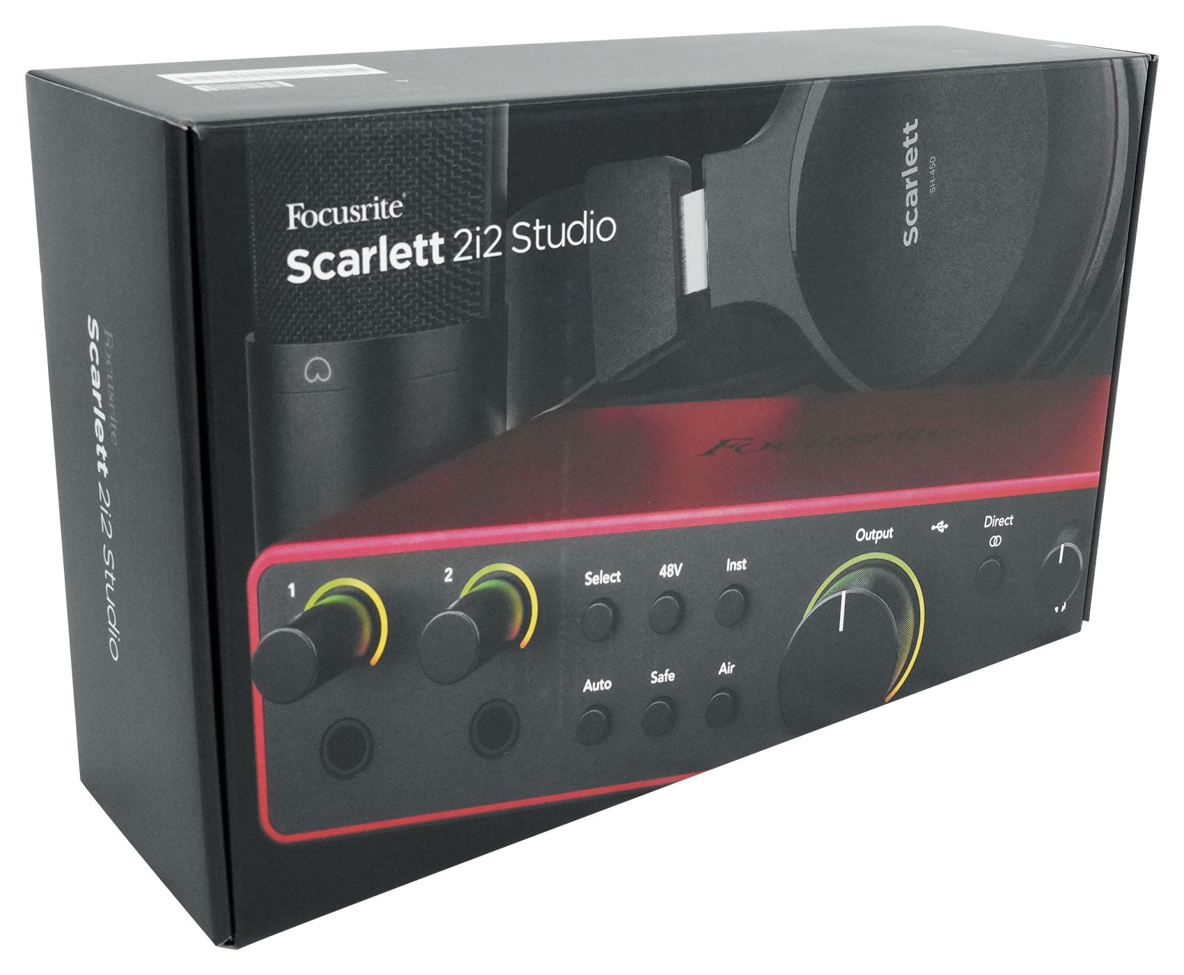 Focusrite Scarlett 2i2 Studio 4th Gen Recording Interface+Headphones+Mic+Boom