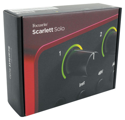 1-Person Podcast Podcasting Recording Kit w/Scarlett Solo 4th Gen Interface+Boom