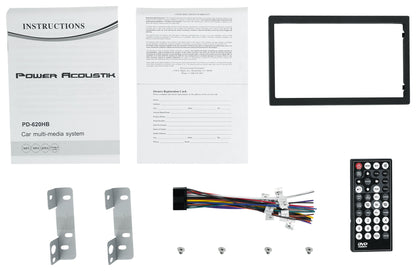 Power Acoustik PD-620HB 6.2” Car Monitor DVD/CD Receiver w/Bluetooth/USB+Camera