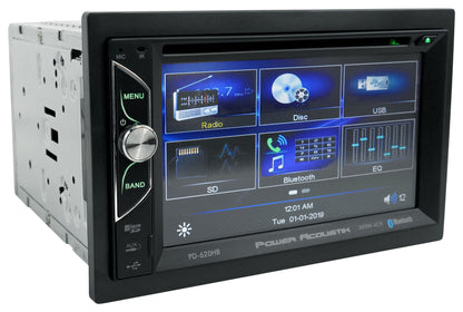 Power Acoustik PD-620HB 6.2” Car Monitor DVD/CD Receiver w/Bluetooth+Back-up Cam