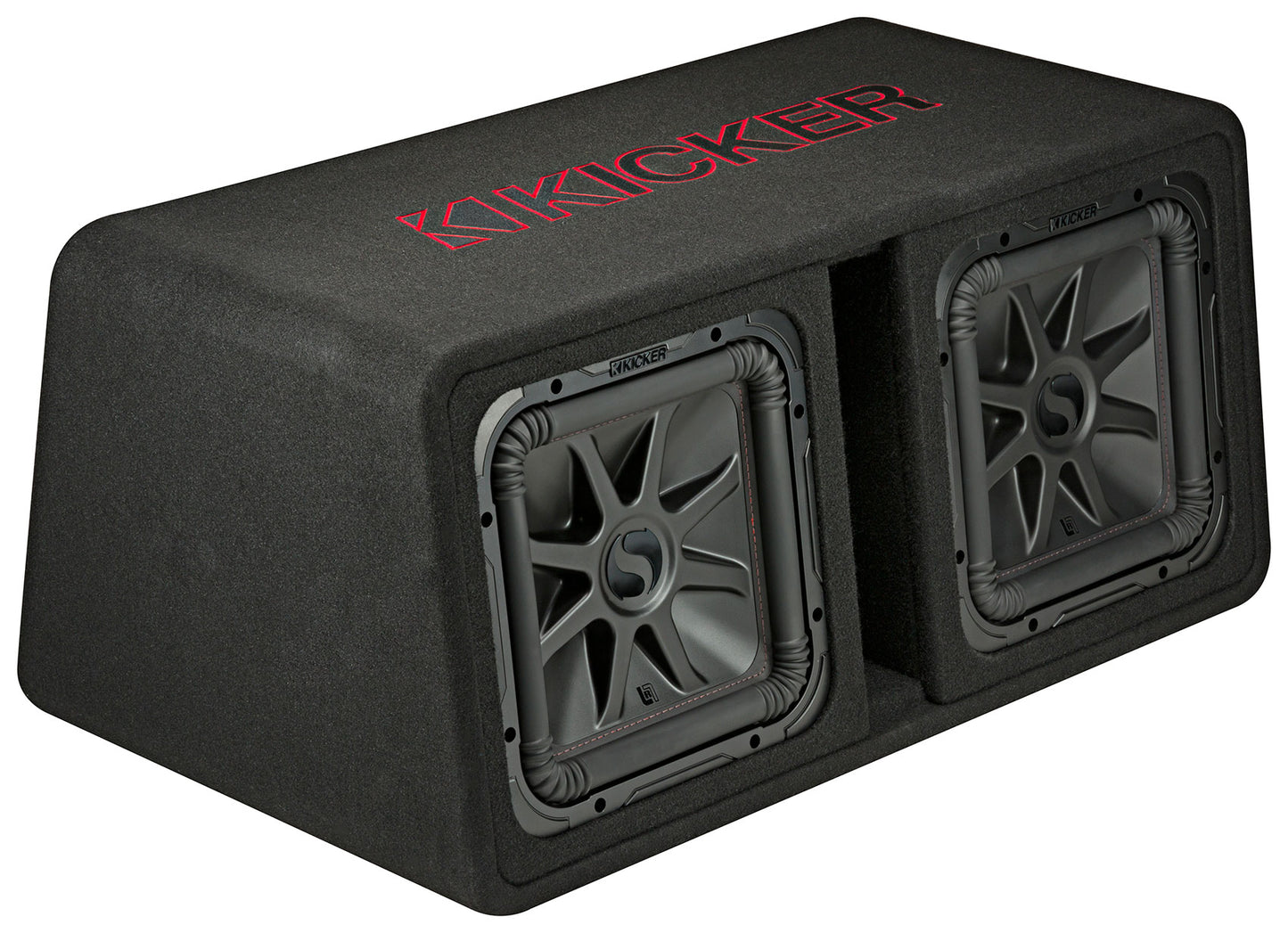 KICKER 45DL7R122 L7R 12" Dual Subwoofers+Vented Sub Box+Mono Amplifier+Amp Kit