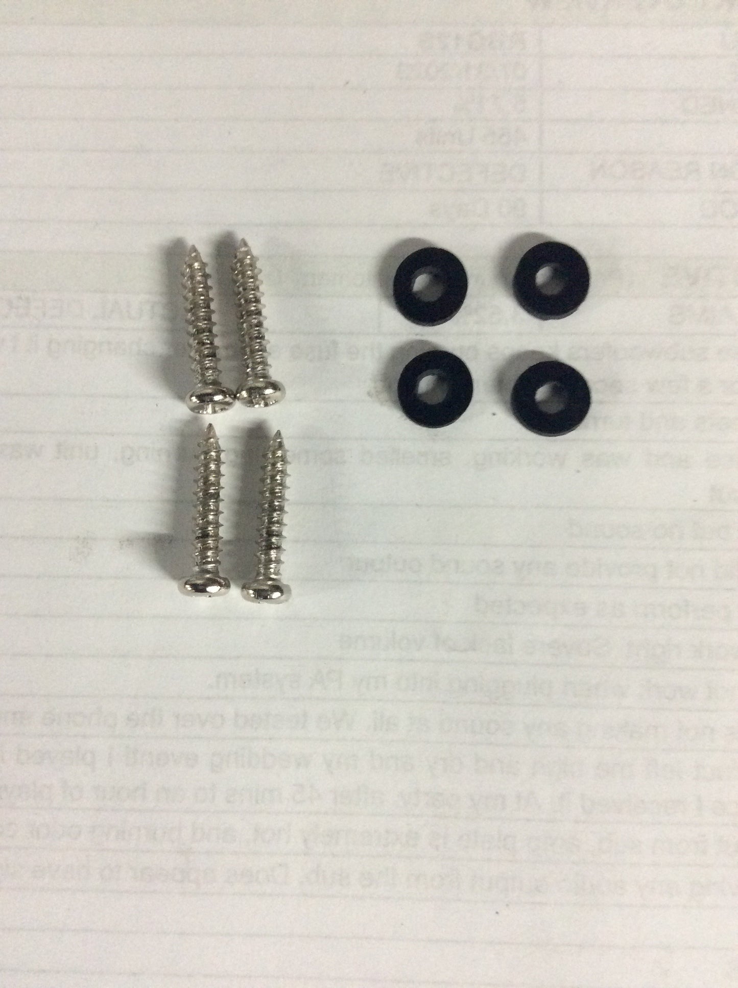 For RXM-F4,RXM-F3,RXA-F1,RXA-F2 (4ch cable) and mounting screws/washers