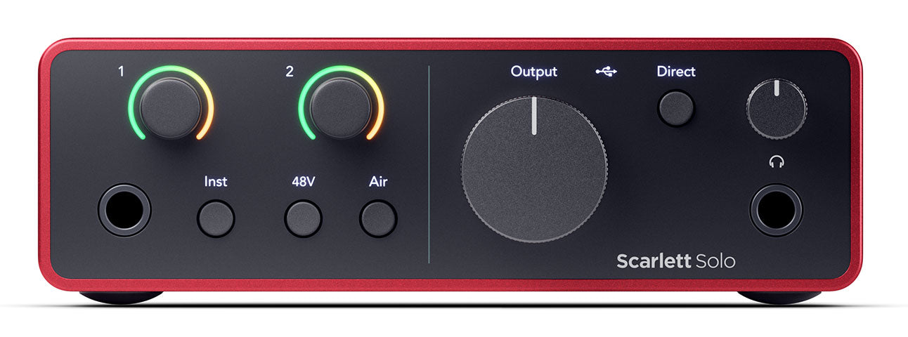 Focusrite Scarlett Solo Studio 4th Gen Recording Interface+Mic+Stand+Pop Filter