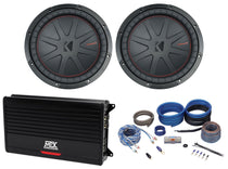 (2) KICKER 48CWR124 CompR 1000w 12" Subwoofers+MTX THUNDER1000.1 Mono Amplifier
