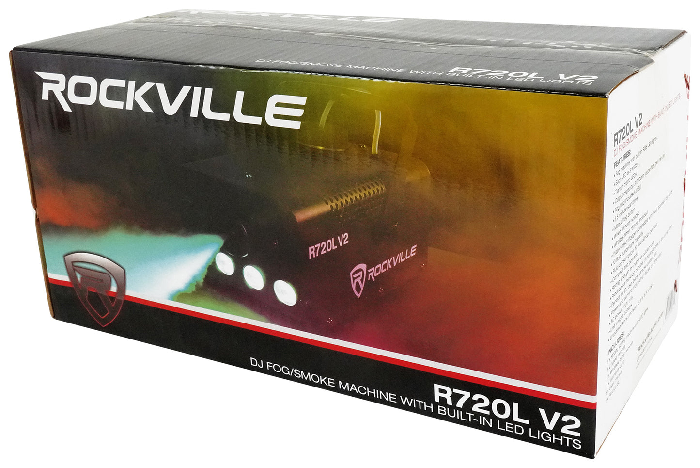 R720L V2 Fog Machine + Mini Par UV LED Bundle