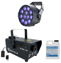 R720L V2 Fog Machine + Mini Par UV LED Bundle
