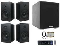 BLUAMP 150 + RockShelf 68B 6.5" Speakers 4-Pack + 8" Sub Bundle