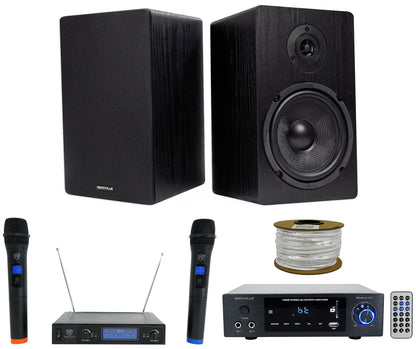 BLUAMP 150 + RockShelf 64B 4-Ohm + Wireless Mics Bundle