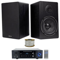 BLUAMP 150 + RockShelf 64B 6.5" Speakers + 100' Wire Bundle