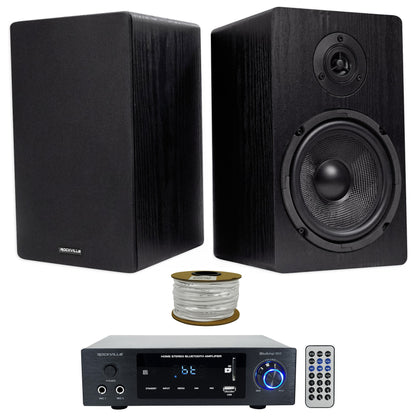 BLUAMP 150 + RockShelf 64B 6.5" Speakers + 100' Wire Bundle