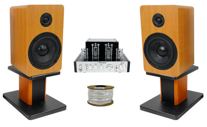 BluTube Tube Amplifier + RockShelf 54C Wood 2-Pack Bundle