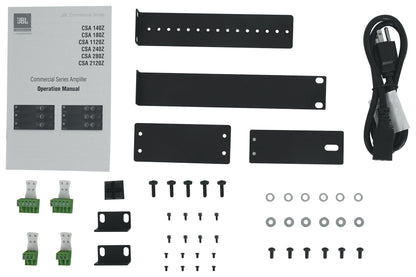 JBL CSA 280Z Commercial Amplifier Amp+(8) Black 4" 70V Hanging Pendant Speakers