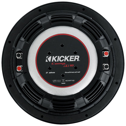 Dual 10" Kicker Subwoofers+Sub Box Enclosure Fits 2019- 2023 Jeep Gladiator