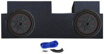 Dual 12" Kicker Subwoofers+Sub Box Enclosure Fits 2019- 2023 Jeep Gladiator