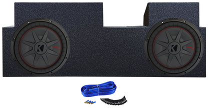 Dual 12" Kicker Subwoofers+Sub Box Enclosure Fits 2019- 2023 Jeep Gladiator