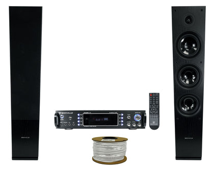 RPA60BT Receiver + RockTower 68B 2-Pack Bundle