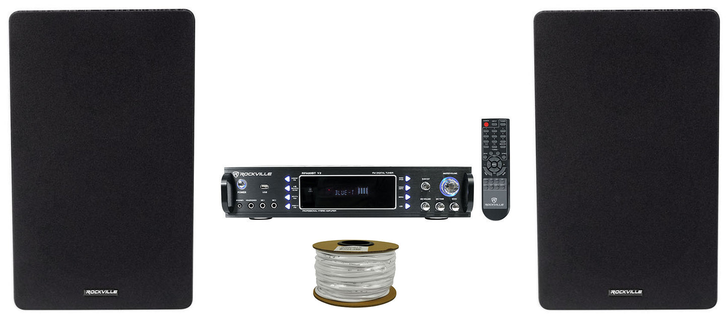 RPA60BT Receiver + RockShelf 68B 2-Pack Bundle