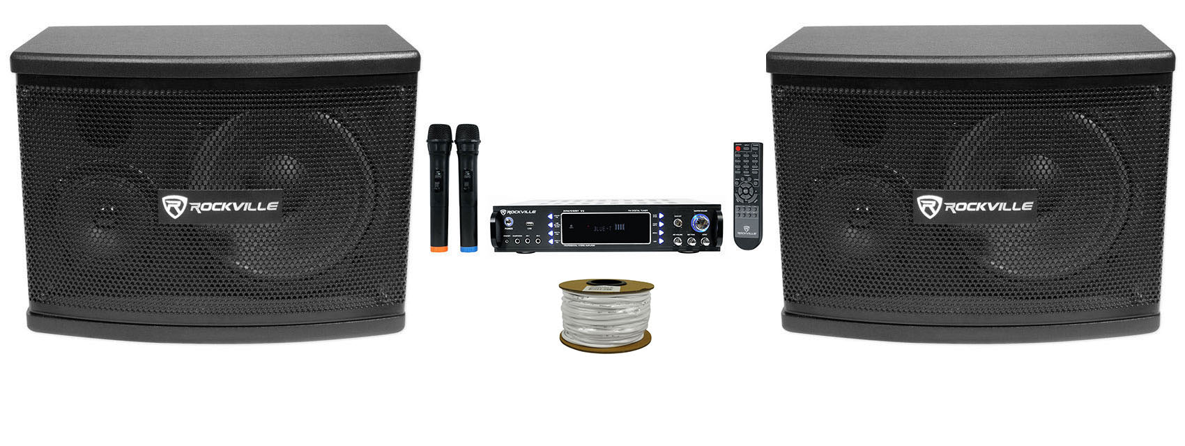 RPA70WBT Bluetooth Karaoke Amplifier + KPS65 6.5" Speakers Bundle