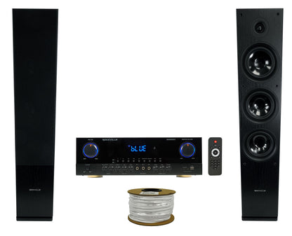 SINGMIX 5 V2 Receiver + RockTower 68B 2-Pack Bundle