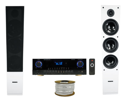 SINGMIX 5 V2 Receiver + RockTower 68W 2-Pack Bundle