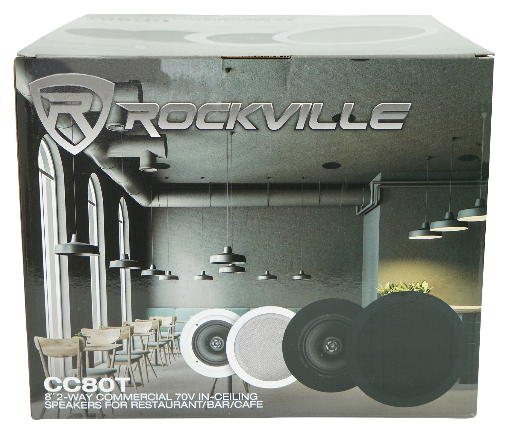 CC80T White 12-Pack + RCS180-6 Amp + Wiim Mini Bundle