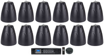RCS350-6 6-Zone 70V Amplifier + PEN-65T Pendant Speakers 12-Pack Bundle