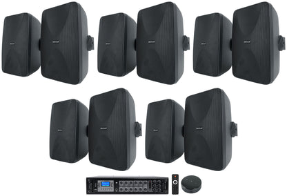 WET-6525 Black 10-Pack + RCS350-6 Amplifier + Wiim Mini Bundle