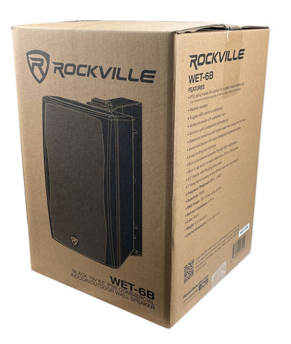 WET-6B Black 10-Pack + ROCK MATRIX 4 Amplifier Bundle