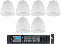 Control 67 P/T White 6-Pack + RCS650-6 Bundle