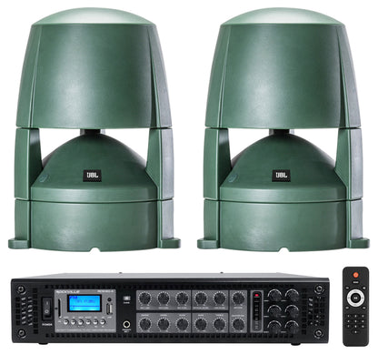 Control 88M Green 2-Pack + RCS180-6 6-Zone 180W Amp Bundle