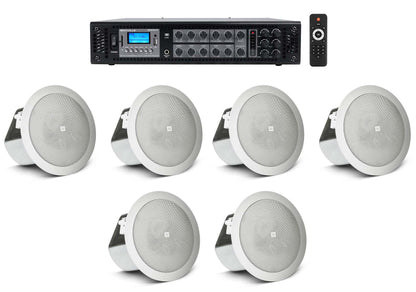 CONTROL 12C/T 6-Pack + RCS180-6 Amplifier Bundle