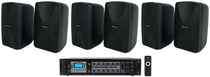 WET-40B Black 6-Pack + RCS180-6 6-Zone 180W Amp Bundle