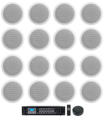 RCS180-6 6-Zone Amplifier + CCL6T White 16-Pack + WiiM Mini Bundle