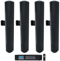 RCS180‑6 Amplifier + JBL COL600 Black 4-Pack Bundle