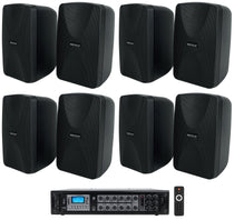 WET-40B Black 8-Pack + RCS180-6 6-Zone 180W Amp Bundle