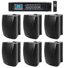 WET-6B Black 6-Pack + RCS180-6 Amplifier Bundle