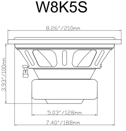 Rockville W8K5S4 4-Pack + Quad 8 Ford Crew Cab Enclosure Bundle