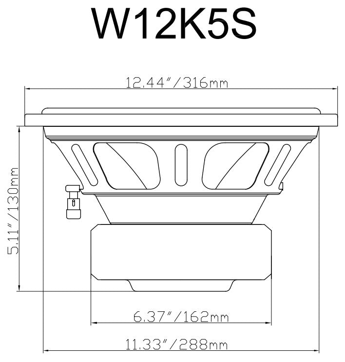 K5 W12K5S2 12" Subwoofer 2-Pack + Dual 12" Titan Box Bundle