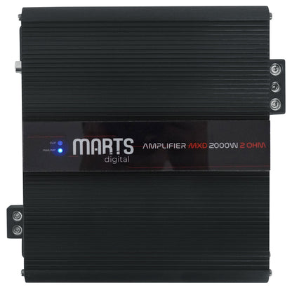 Marts Digital MXD 2000 2 OHM 2000w RMS Mono Car Amplifier+Bass Knob+OFC Amp Kit