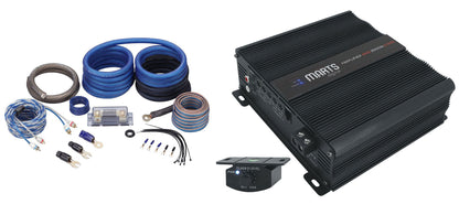 Marts Digital MXD 2000 2 OHM 2000w RMS Mono Car Amplifier+Bass Knob+OFC Amp Kit
