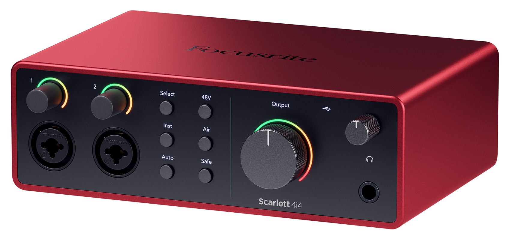 Focusrite Scarlett 4i4 4th Gen Studio Recording USB Audio Interface+Microphone