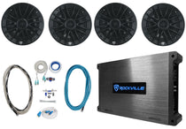 RM-PREMIUM-65 Black 4-Pack + DBM45 Marine Amplifier Bundle