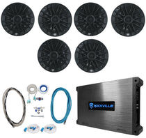 RM-PREMIUM-65 Black 6-Pack + DBM65 Marine Amplifier Bundle