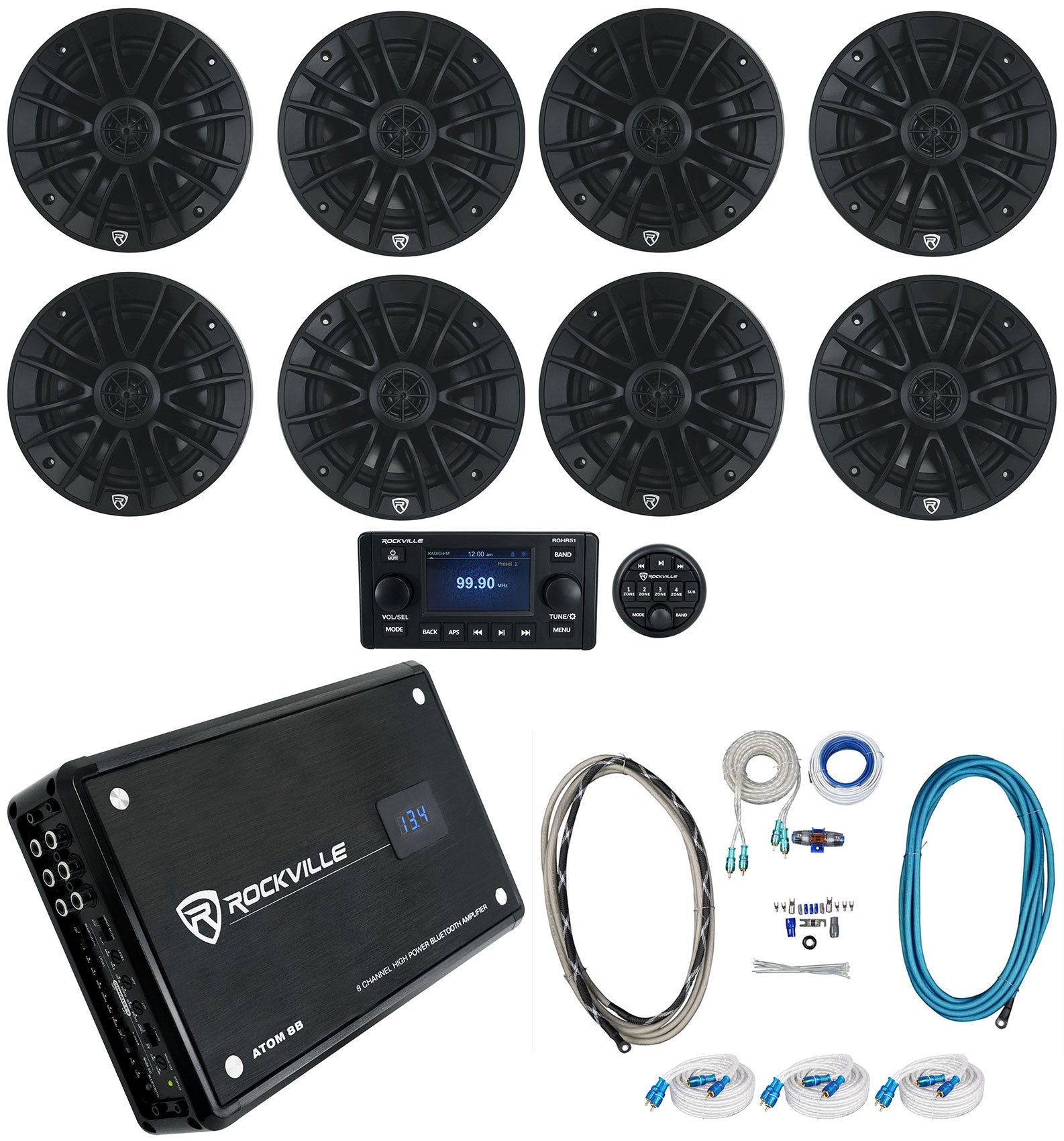 RM-PREMIUM-65 Black 8-Pack + ATOM 8B + RGHR51 Bundle