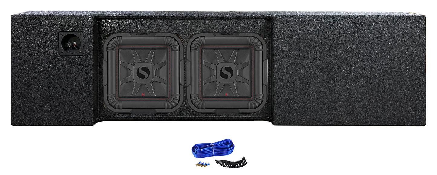 2 KICKER 10" L7T Subs in Box Fits 09-17 F150 Super Crew+2017 F250/350 Super Duty