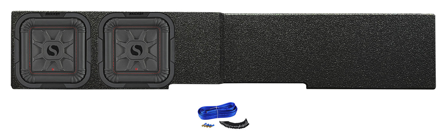 2) KICKER 8" L7T Subwoofers in Box Fits 2007-20 GM/Chevy 1500 Crew 2500HD/3500HD