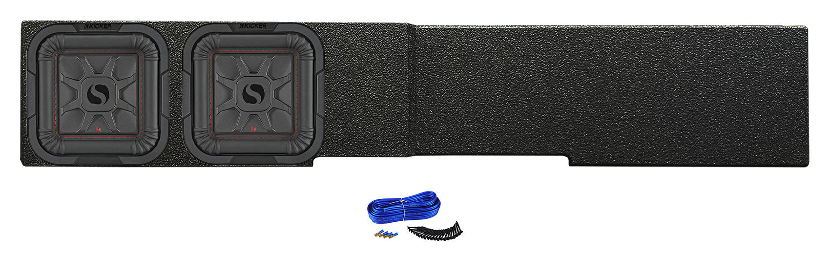 2) KICKER 8" L7T Subwoofers in Box Fits 2007-20 GM/Chevy 1500 Crew 2500HD/3500HD