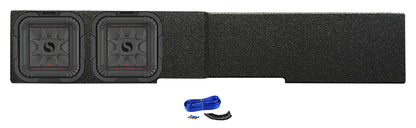 2) KICKER 8" L7T Subwoofers in Box Fits 2007-20 GM/Chevy 1500 Crew 2500HD/3500HD